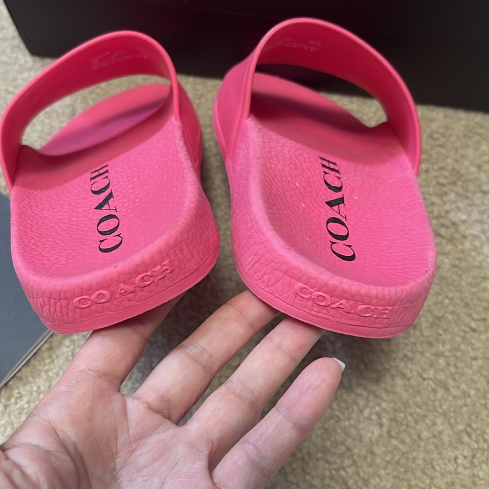 Coach Ulla Rubber Slide Confetti Pink - Picture 4 of 9